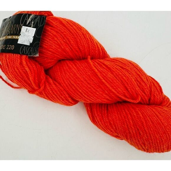 Cascade Yarns Cascade 220 100% Peruvian Highland Wool #9444 ORANGE - Picture 1 of 5
